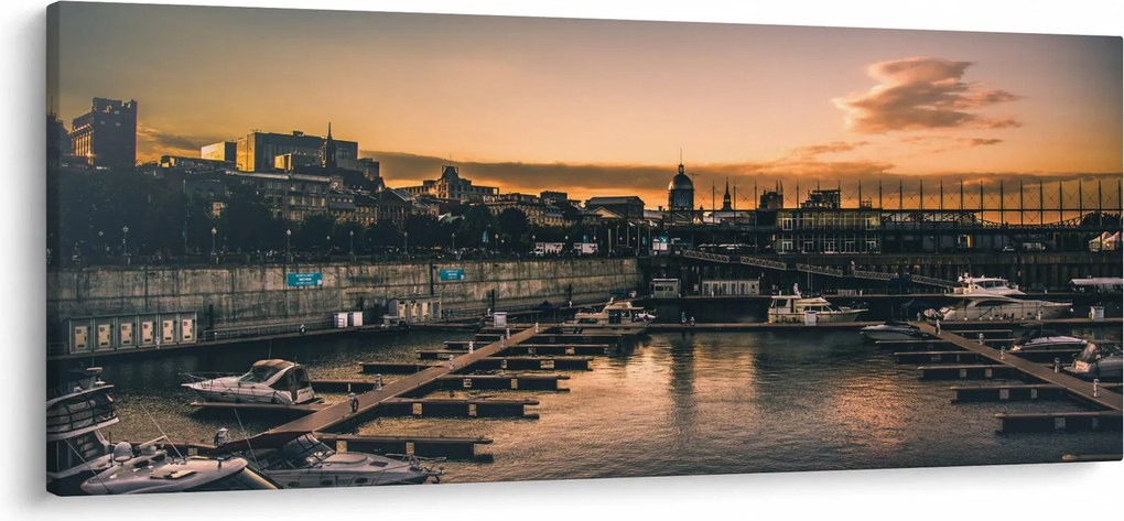 Tablou - orașul port (120x50 cm)