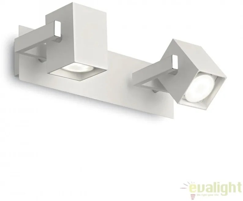 Aplica design modern cu 2 spoturi directionabile MOUSE AP2 alba 073545