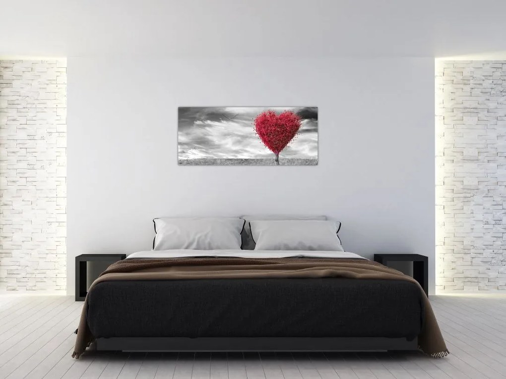 Tablou -Inima din coroanele copacilor (120x50 cm)
