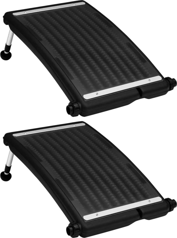 vidaXL Panouri solare de încălzire piscină, 2 buc., 72,5x46 cm, curbat