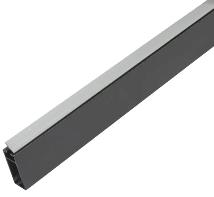 Bara rectangulara Premium pentru haine, gri antracit (Lungime: 1000 mm)
