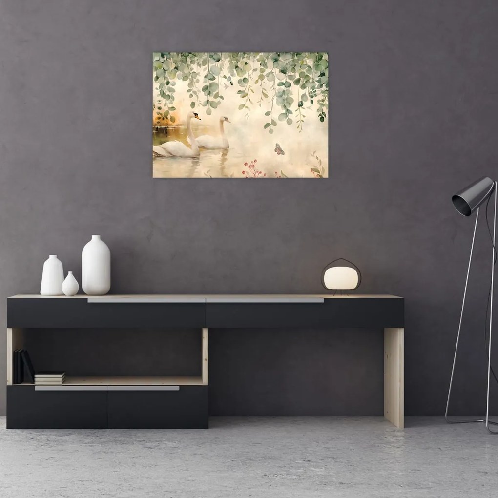 Tablou - Lac, acvariu (70x50 cm)