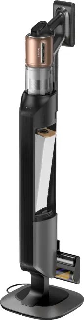 Aspirator verticar fara fir Dreame Z20 Station VZV25A, 715 W, 250 AW, 140.000 rpm, 3 viteze, stație de golire automată de 3 l, 90 min, HEPA H14, LED, motor fără perii, negru