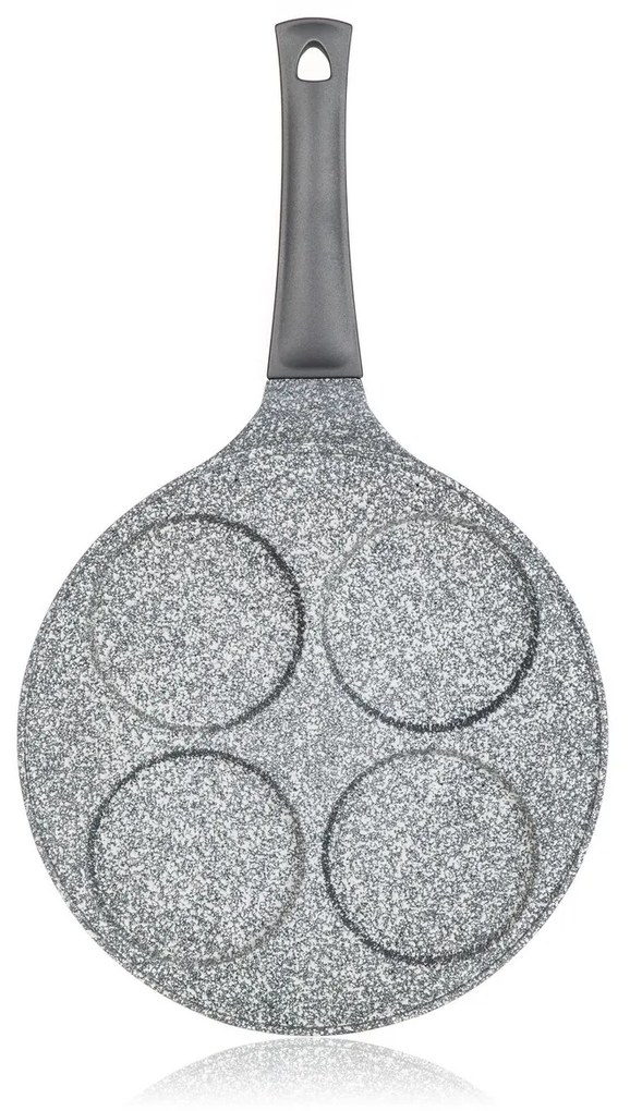 Tigaie cu 4 ochiuri Banquet suprafața antiderentă,   Granite Grey, diam. 26 cm,