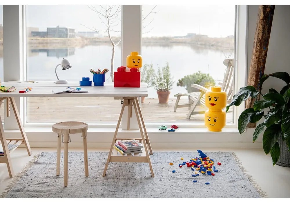 Cutie depozitare LEGO® Silly L, galben