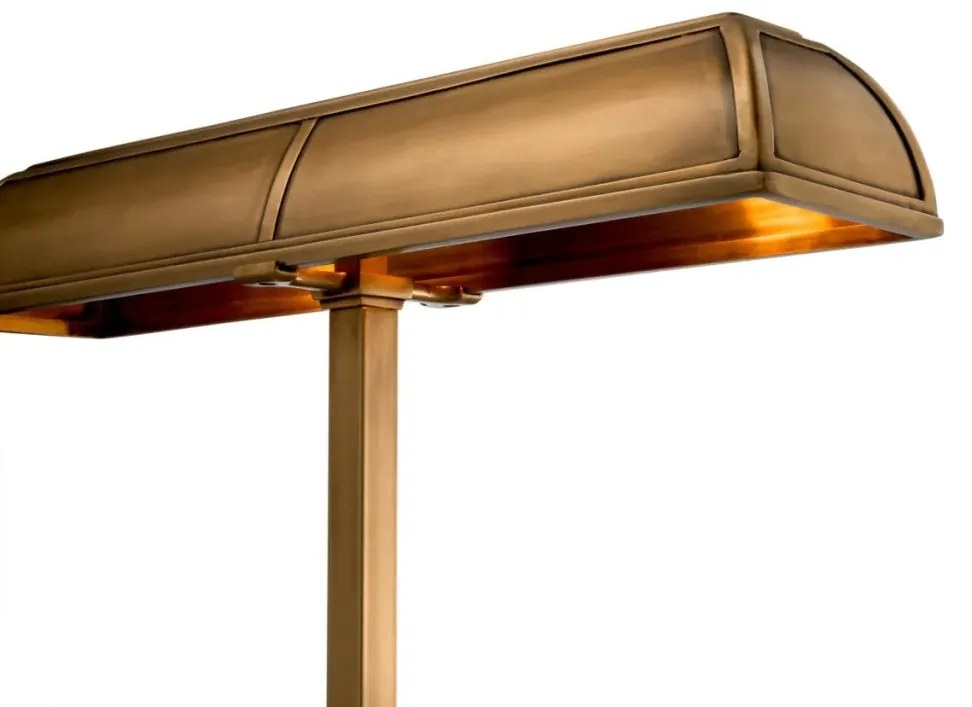 Lampa de masa clasica, finisaj antique brass, Banker 103777 HZ