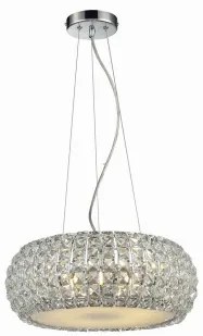 Suspensie moderna 5 becuri E14 cristal SOPHIA AZ0522 AZZARDO
