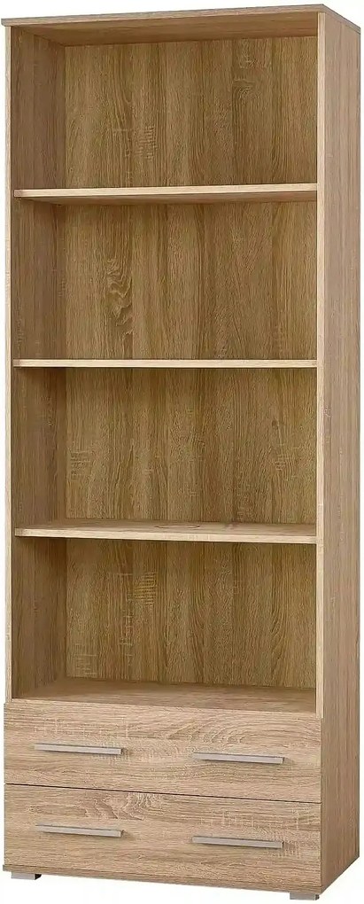 Biblioteca LIMA REG3, stejar sonoma, PAL laminat, 77x40x200 cm