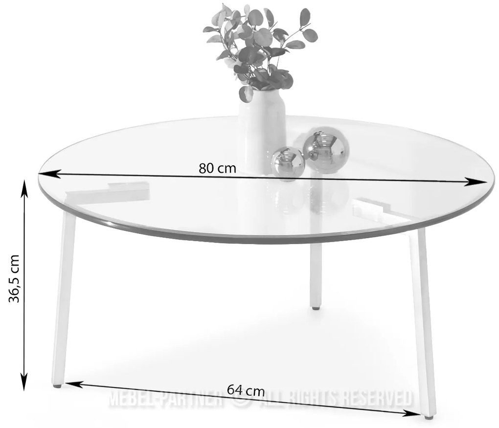 Măsuță de cafea Cyclon (transparent). 1111595