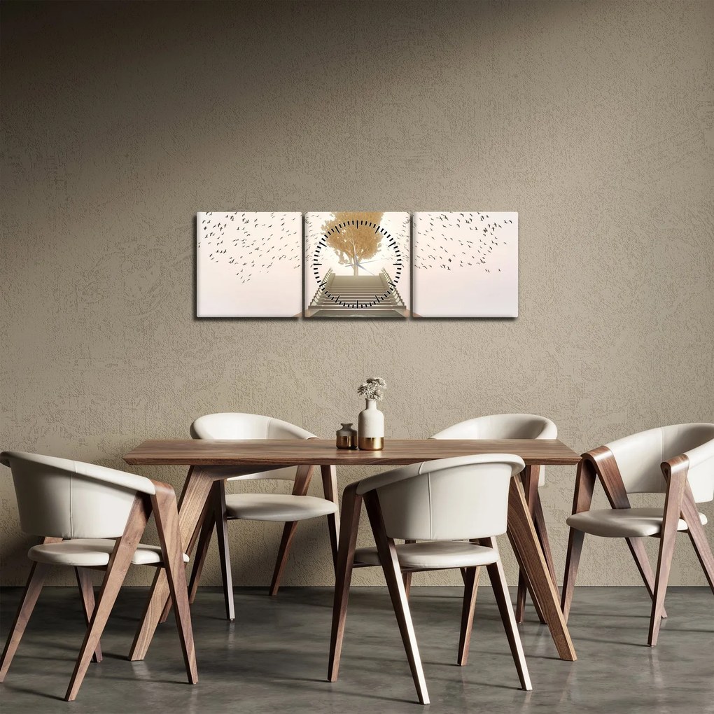 Tablou - Pod spre necunoscut (cu ceas) (90x30 cm)