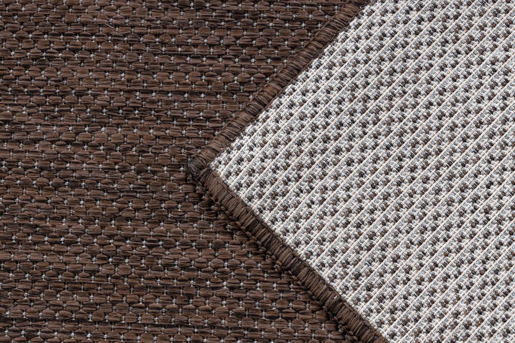 Covor, traversa SISAL SION A5165A Melanj țesute plate maro