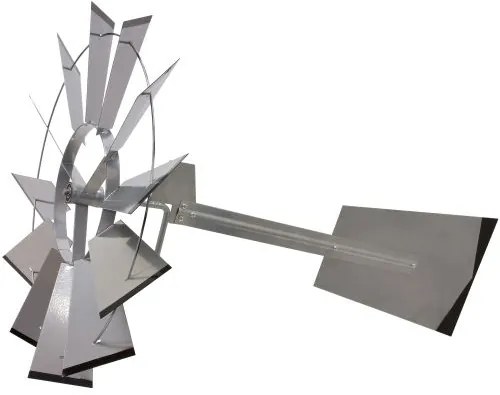Moară de vânt gri argintiu - 245 cm
