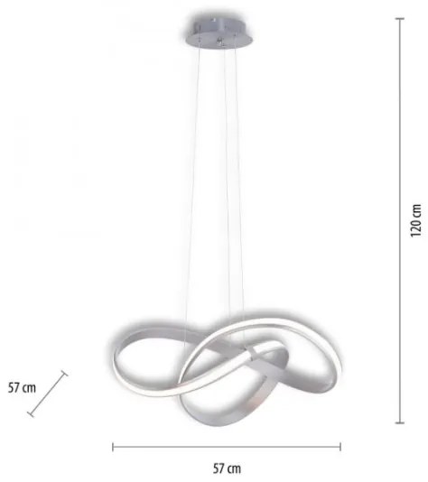 Paul Neuhaus 8291-55 - LED Lustră pe cablu dimmabilă MELINDA 1xLED/30W/230V
