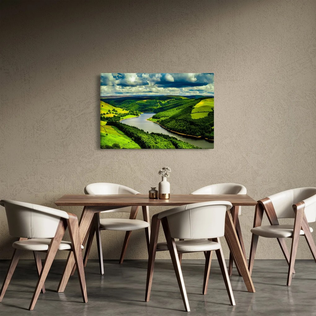 Tablou - Peisaj verde (90x60 cm)