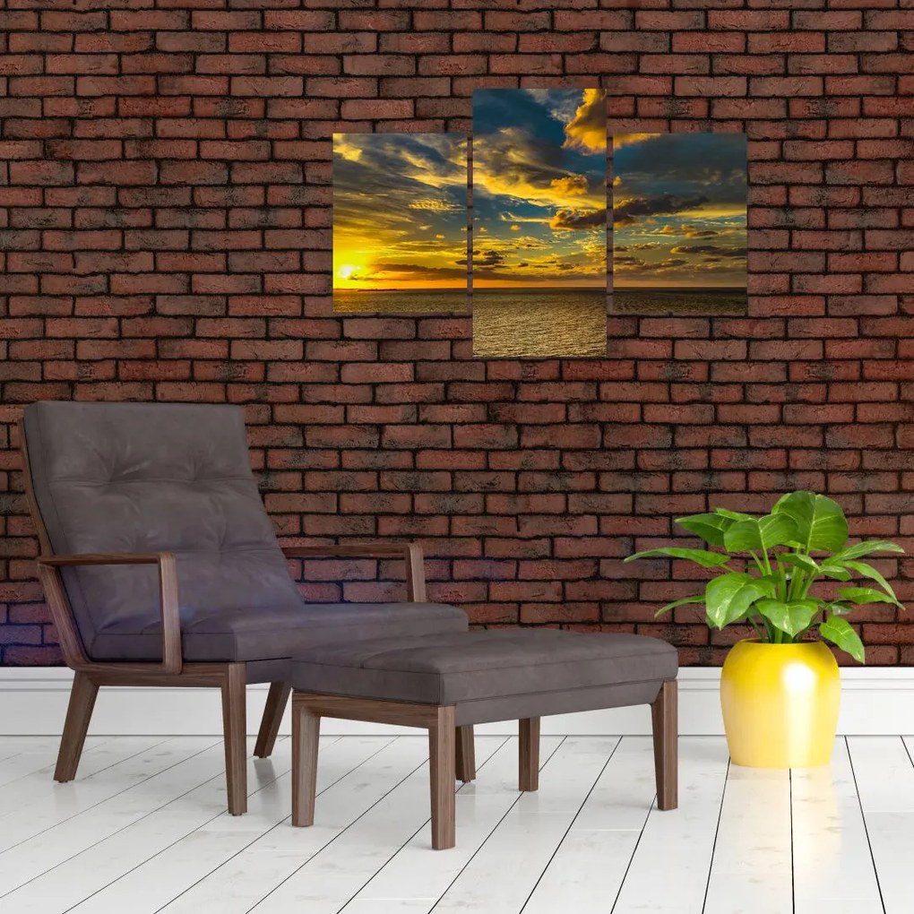 Apus de soare la mare (90x60 cm)