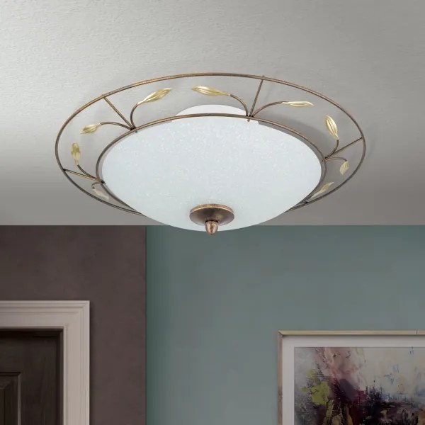 Plafonieră Orion DL 7-338/2 LUCA 2xE14/40W/230V d. 40 cm bronz/patină