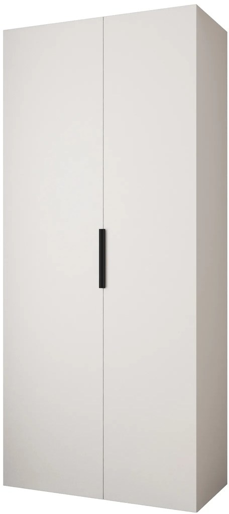 Dulap de haine 110 cm Carmela 50-4 (alb + Negru). 1126813