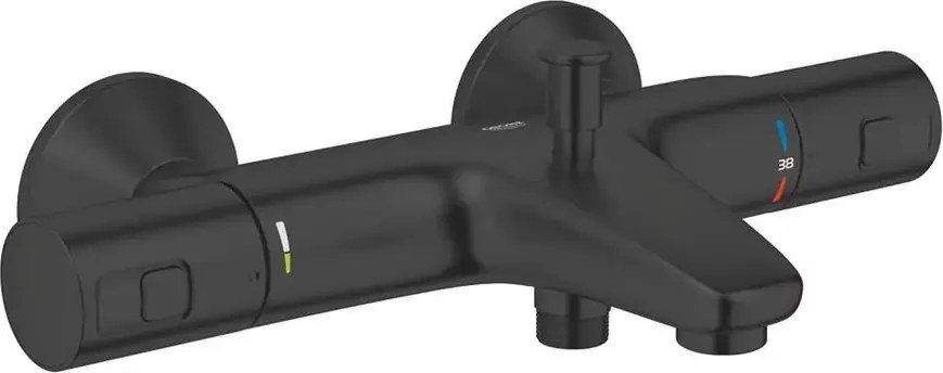 Baterie cada - dus Grohe Precision Start termostatata negru mat