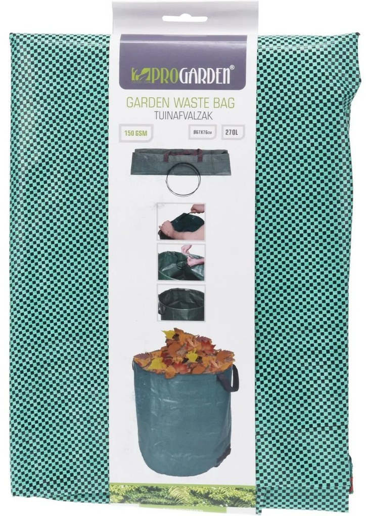 Geantă de grădină pliabilă ProGarden , 270 l , diam.67 x î. 76 cm