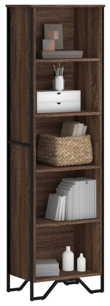 vidaXL Bibliotecă, stejar maro, 50x31x169 cm, lemn prelucrat