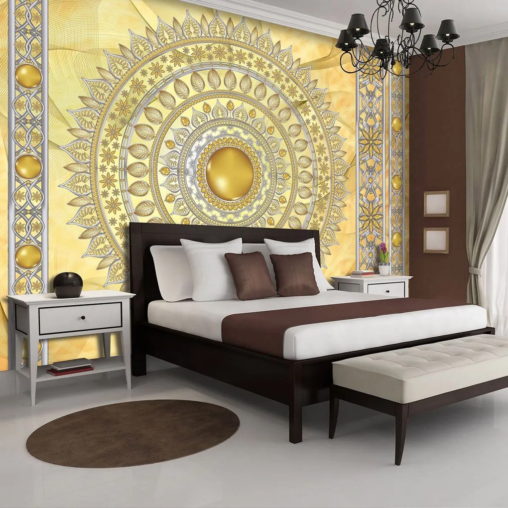 Fototapet - Mandala în aur (152,5x104 cm)