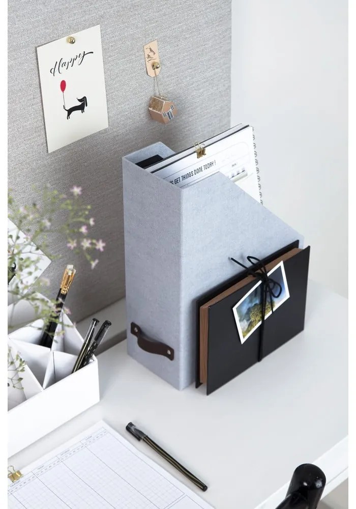 Organizator pentru documente din carton Estelle Canvas Paper Laminate – Bigso