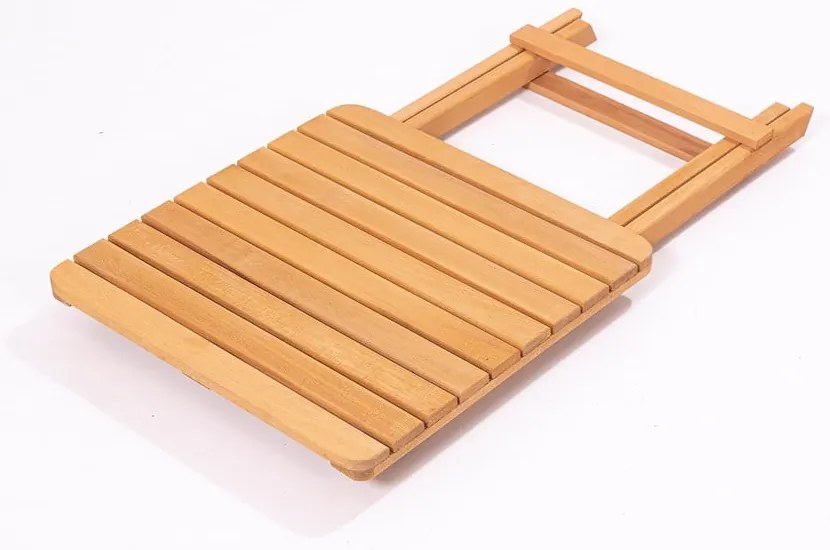 Set mobilier de grădină crem/natural din lemn de fag pentru 2 persoane – Floriane Garden