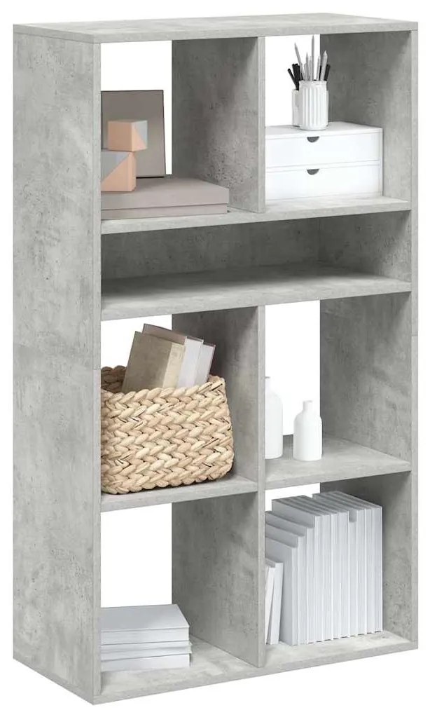 vidaXL Bibliotecă, gri beton, 66x31x112 cm, lemn prelucrat