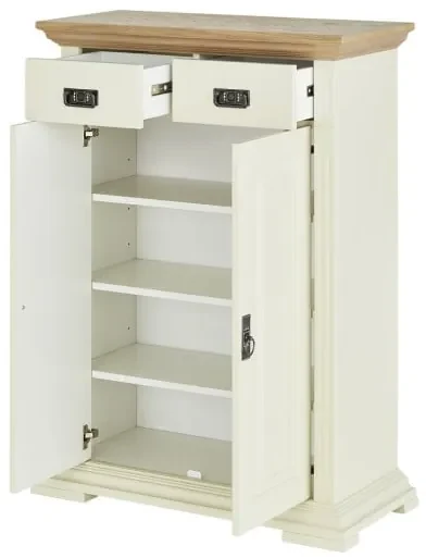 Comoda Cu 2 Usi Si 2 Sertare Cremona, 87.6 Cm