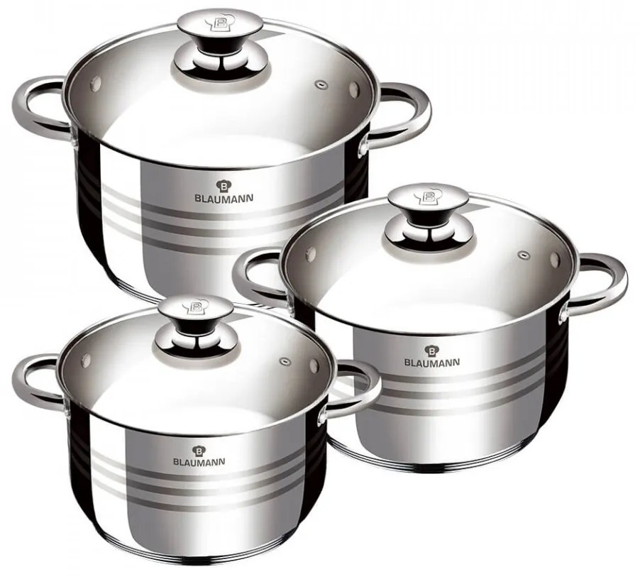 Set oale cu capac din otel inoxidabil (6 piese) Gourmet Line Blaumann BL 3174