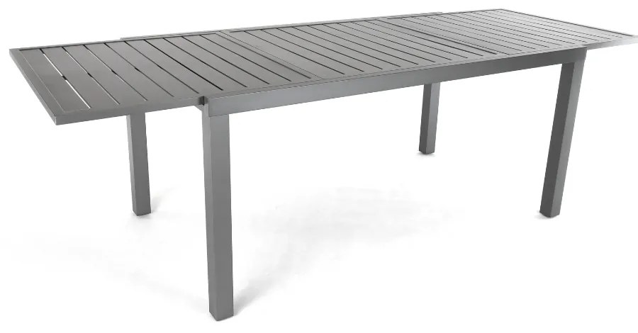 Masa de gradina Mirolo, 160-240 × 89 cm, negru