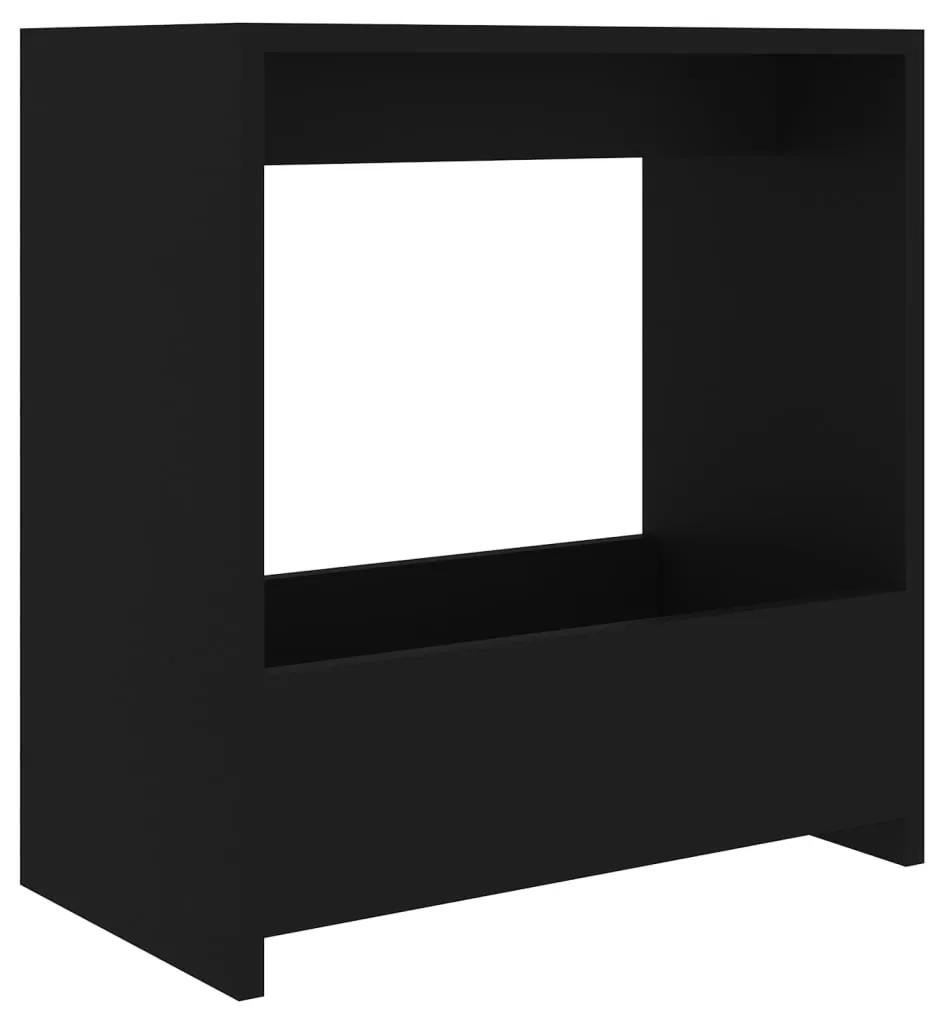 Masa laterala, negru, 50x26x50 cm, PAL 1, Negru