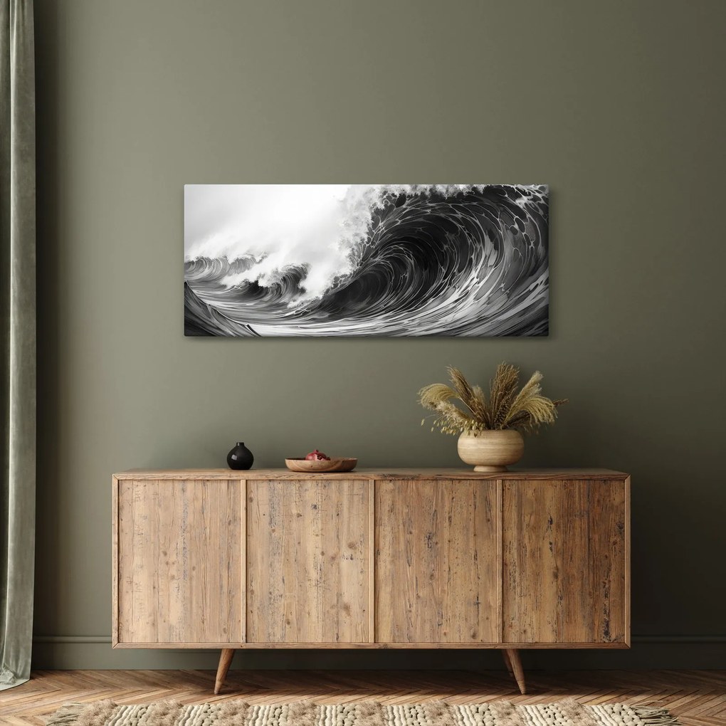 Tablou - Pictura valurilor (120x50 cm)
