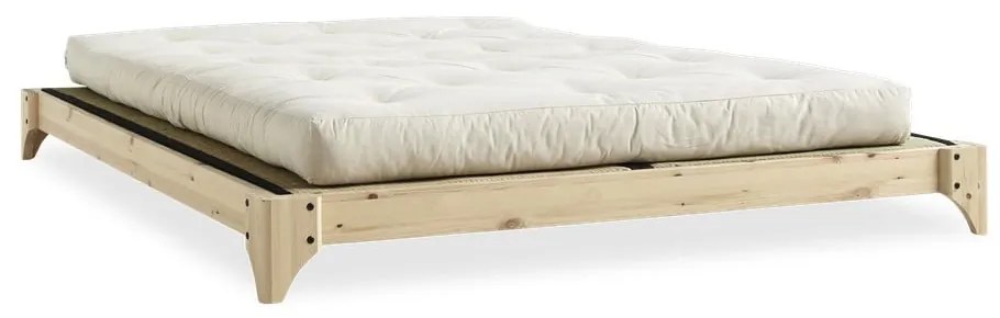 Pat matrimonial din lemn masiv de pin cu somieră 180x200 cm Elan – Karup Design