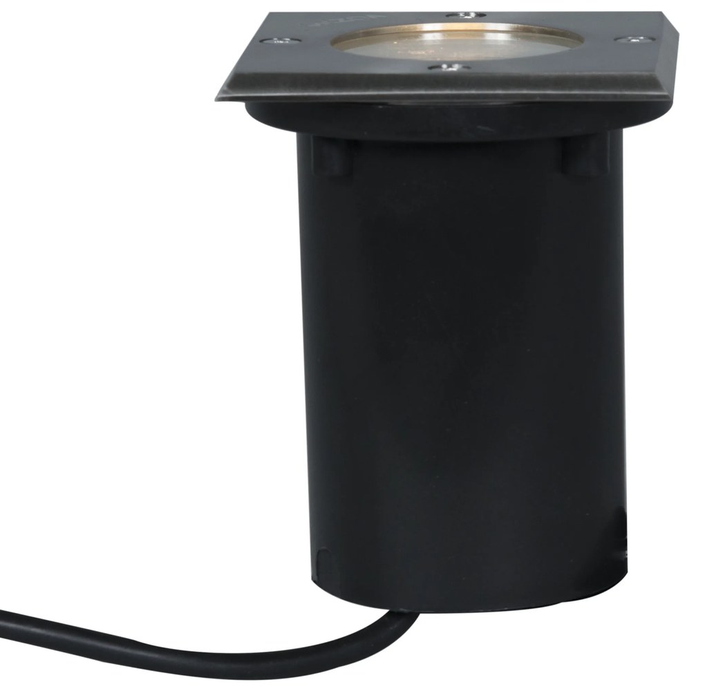 Spot îngropat din oțel 10,5 cm IP65 - Basic Square