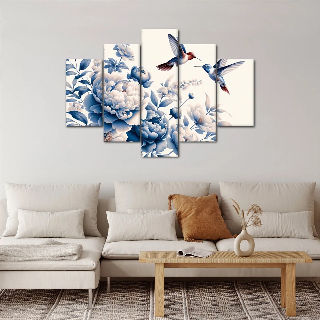 Tablou - Colibri deasupra florii (150x105 cm)