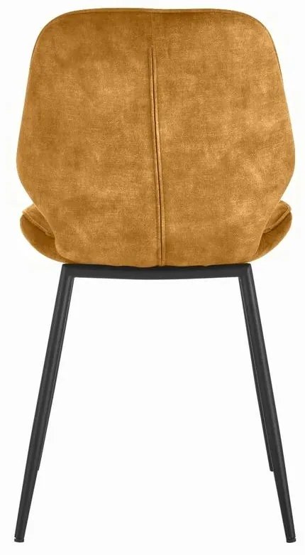Scaun sufragerie Robby  (galben + negru). 1098705