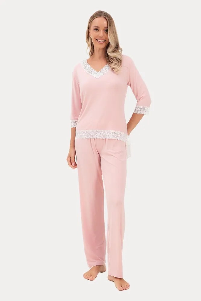 Pijamale femei ROZALIE din bambus XL Roz / Pink