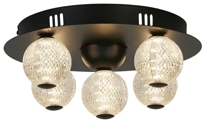 Plafoniera LED design modern Asteroid Led negru