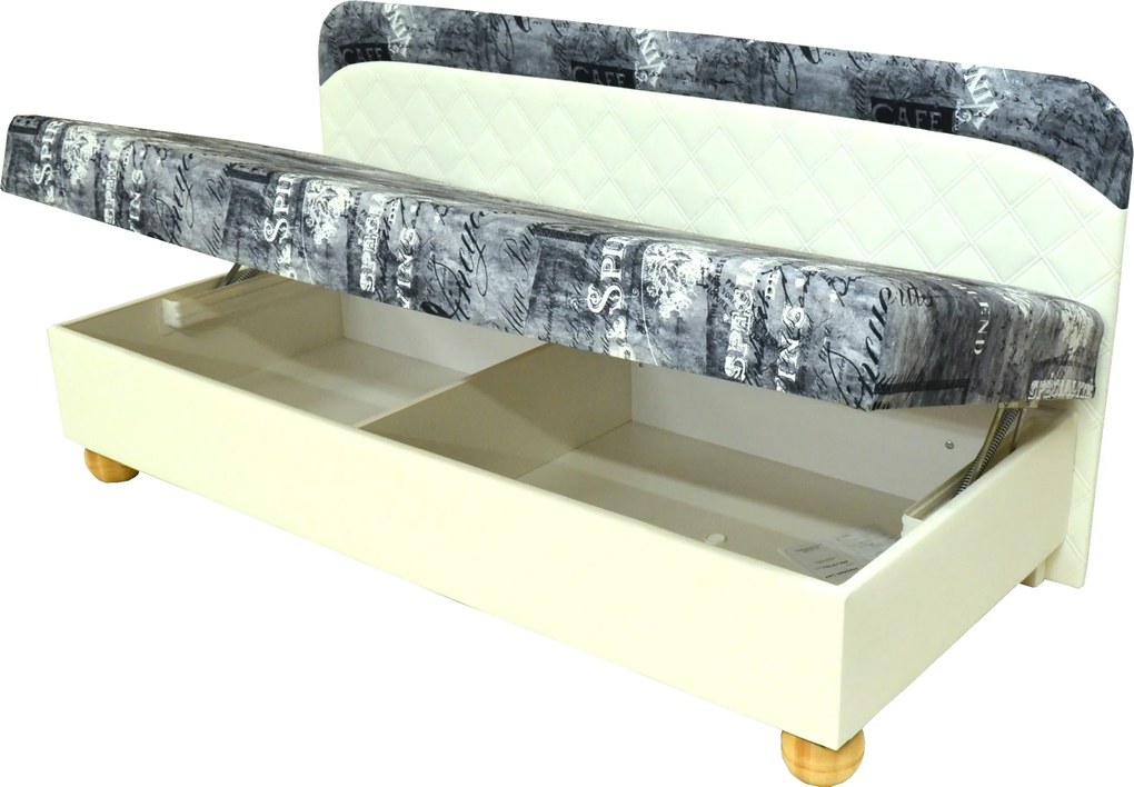 Pat de o persoană (divan) 82 cm Lola (cu saltea molitan). 1041924