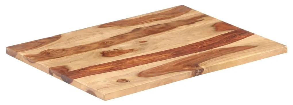 285990 vidaXL Blat de masă, 60 x 80 cm, lemn masiv de sheesham, 25-27 mm