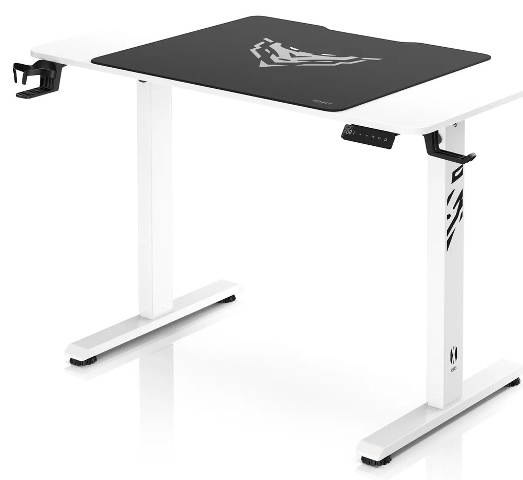 Birou reglabil pe înălțime Diablo X-Tensio 1100 alb