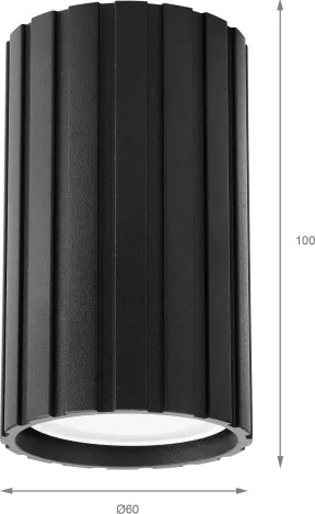 Brilagi - Spot CRISPINA 1xGU10/10W/230V, 10 cm, negru