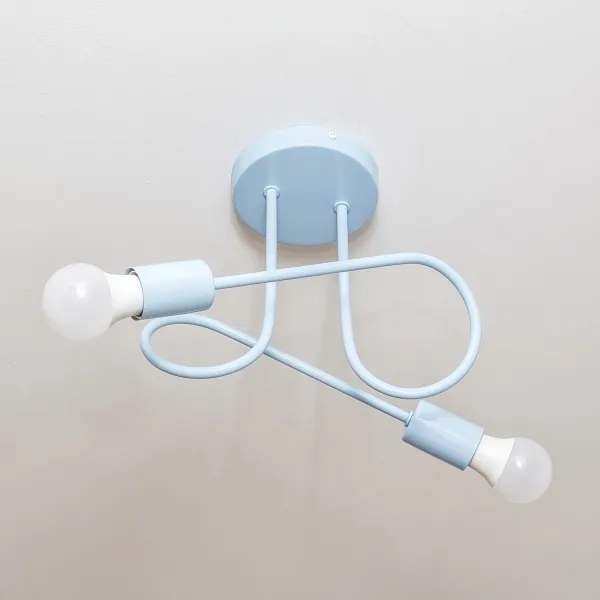 Lustru aplicat OXFORD, 2xE27/15W/230V, albastru