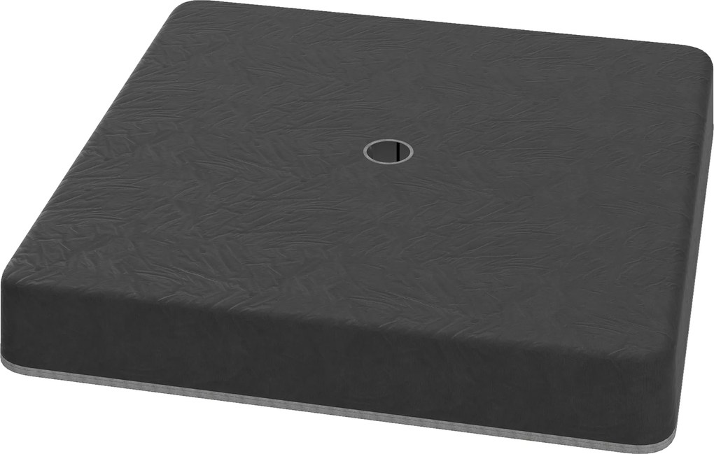 Outsunny Greutăți de bază pentru suport de umbrelă de soare, Impermeabil, umplut cu nisip, Plastic, 89L x 89B x 10,5Î cm, Negru | Aosom Romania