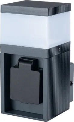 BRILAGI - Lampă de exterior cu priză SCHUKO PILLAR 1xG9/11W/230V IP44 antracit