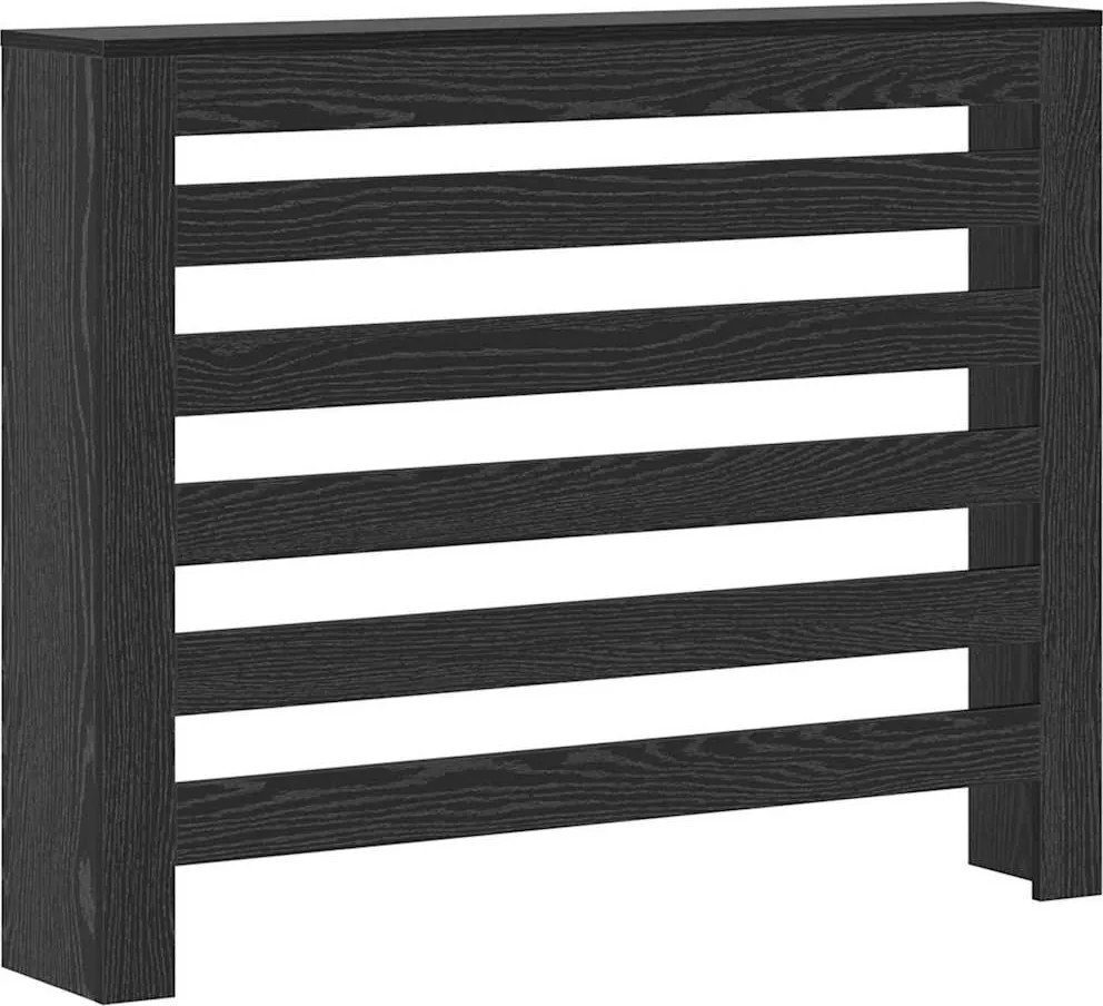 vidaXL Capac pentru radiator Stejar Negru 104 x 20 x 82 cm
