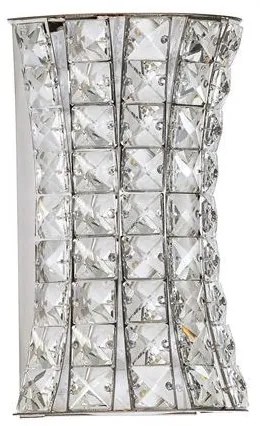 Aplica de perete LED crom, cristale sticla CELYSIA