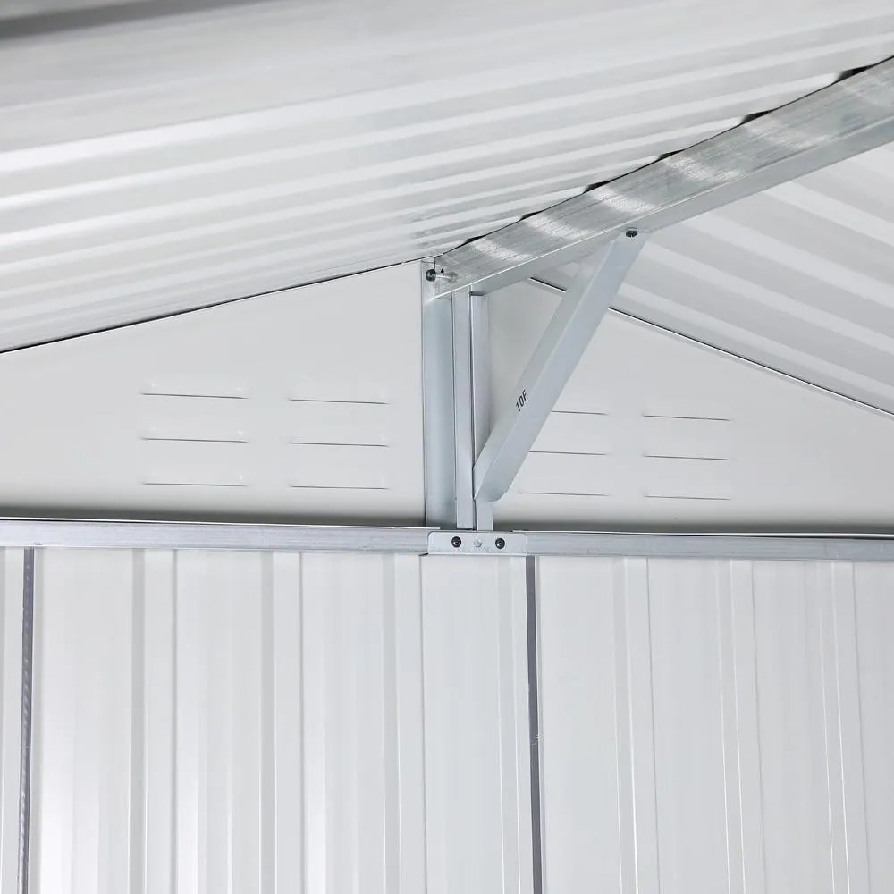 Căsuță de grădină Avenberg NORMAN 2,45 × 1,75 m, GRI/ALBĂ