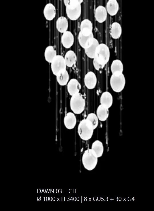 Lustra moderna Vision design LUX Cristal Bohemia Exclusive Exclusive Dawn 03, 340cm